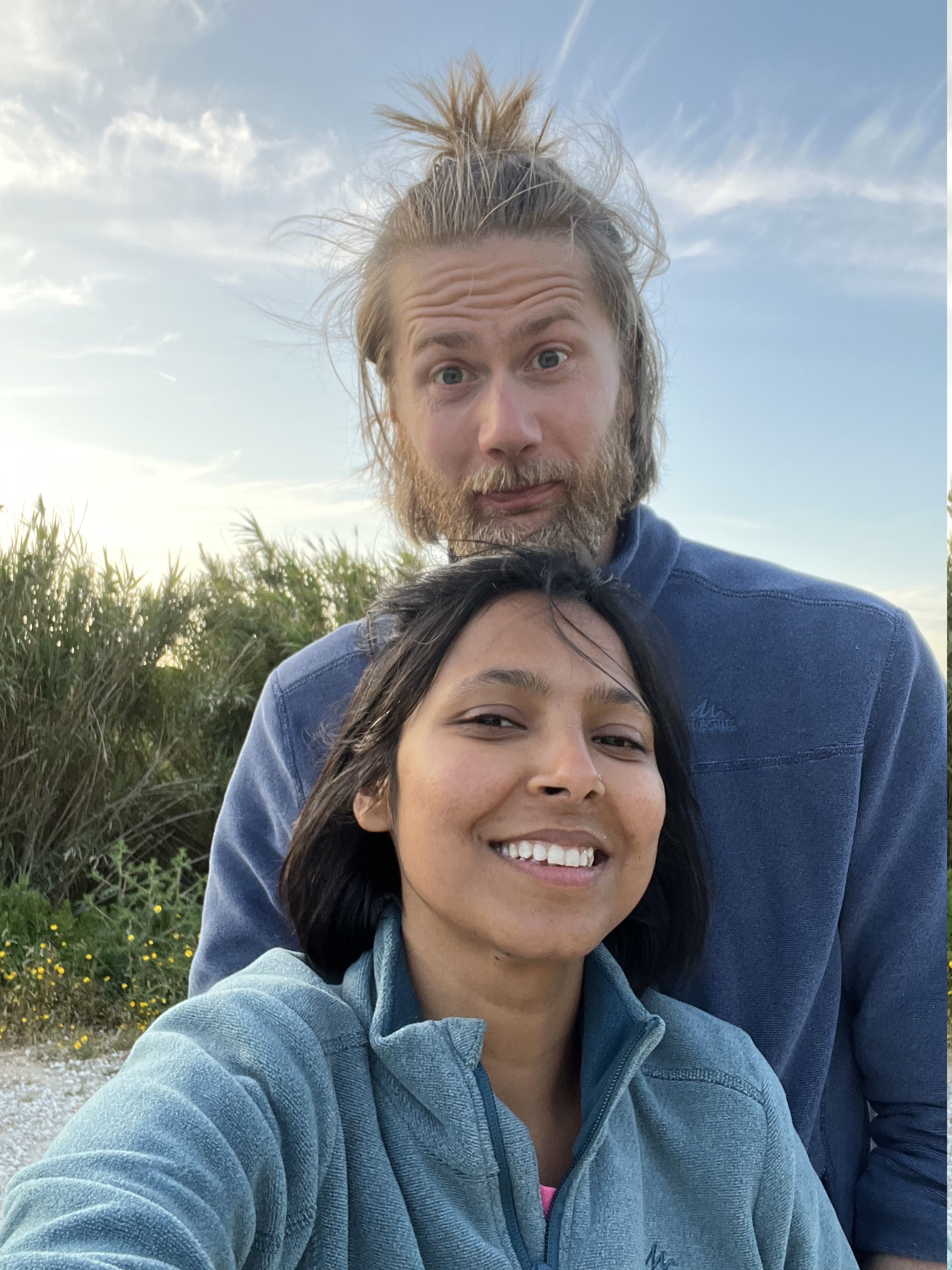 Yasha and Diederik together before the Narmada Parikrama